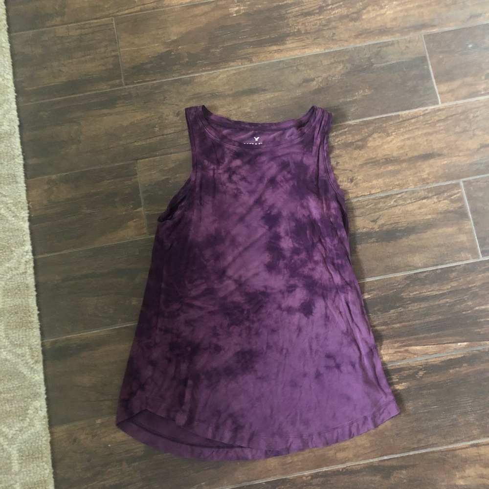 American Eagle purple tie dye tank